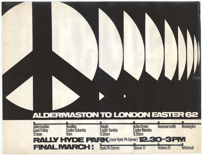 Aldermaston to London Easter 62 poster 1