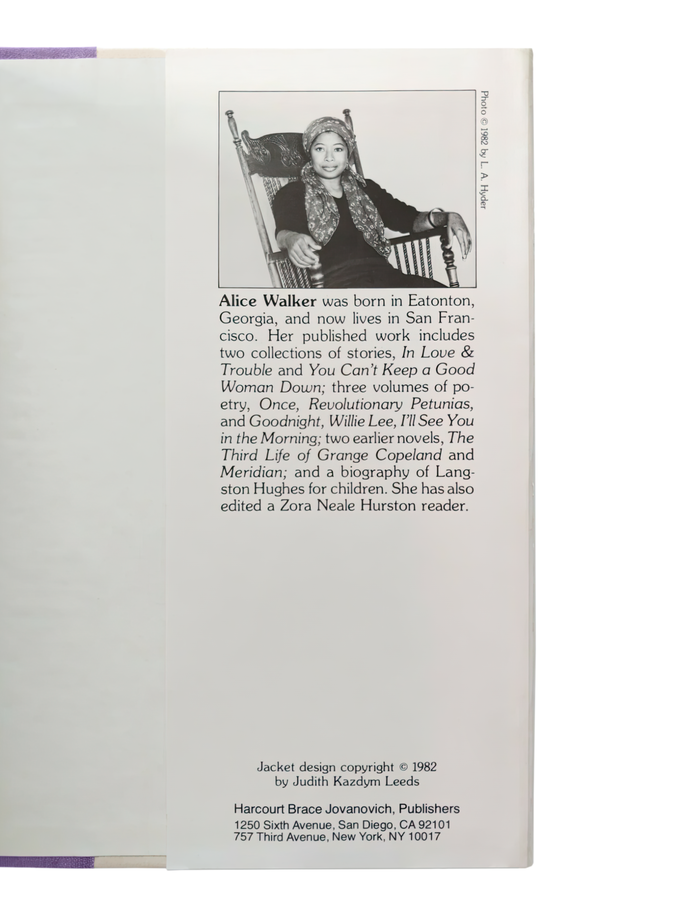 The front and back flaps also feature text set in ITC Souvenir. Additional publishers information on the back flap is set in Helvetica.
