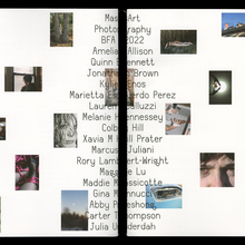 Mass-Art BFA Photography 2022 catalog and website