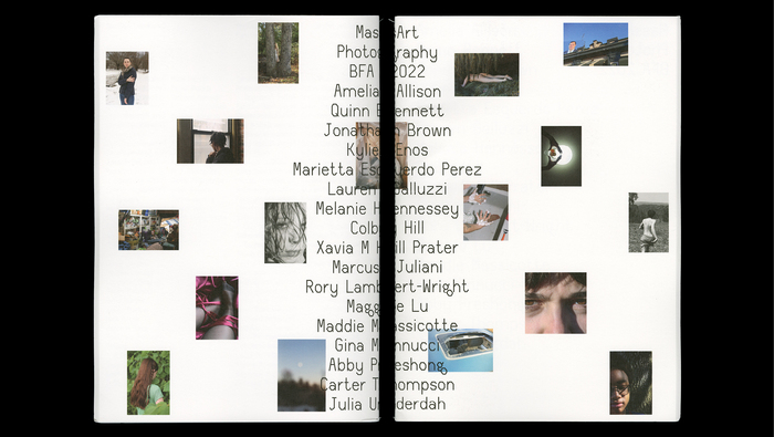Mass-Art BFA Photography 2022 catalog and website 1