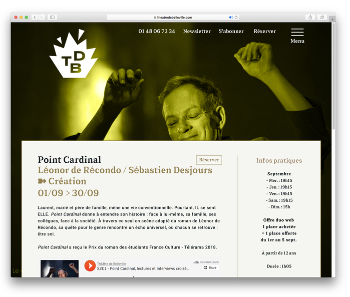 Théâtre de Belleville website 6