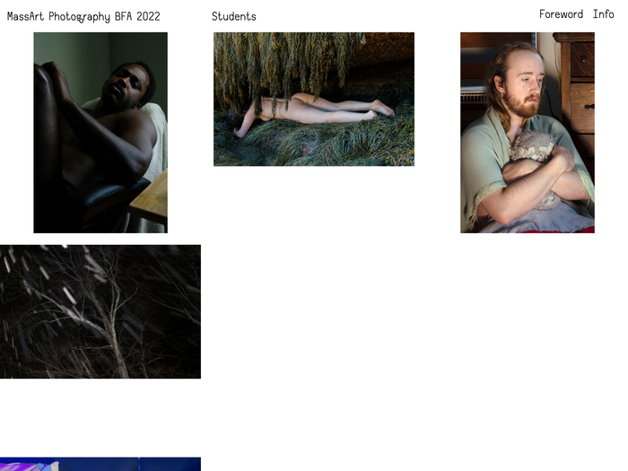 Mass-Art BFA Photography 2022 catalog and website 6