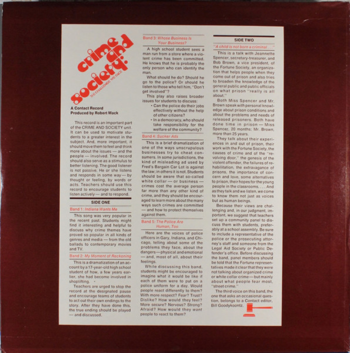 Crime and Society: The Challenge We Face album art 4