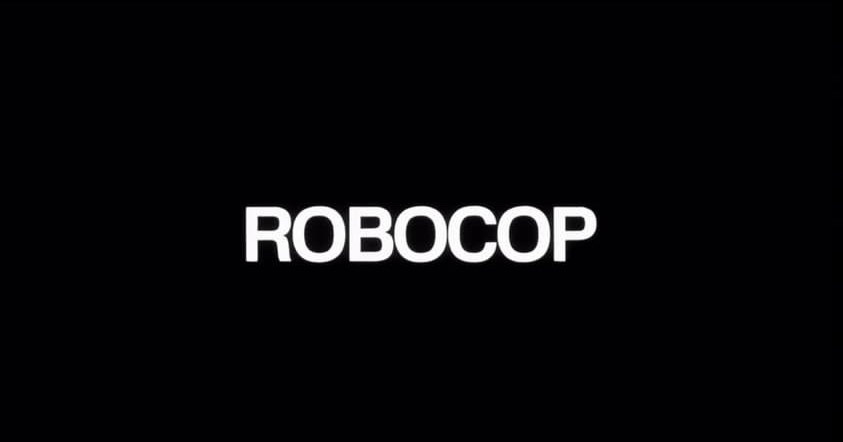 RoboCop (1987) end credits - Fonts In Use