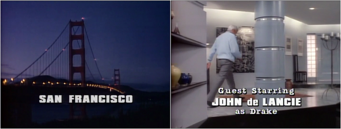 Other title cards are set it Compacta Black, sometimes paired with ITC American Typewriter.