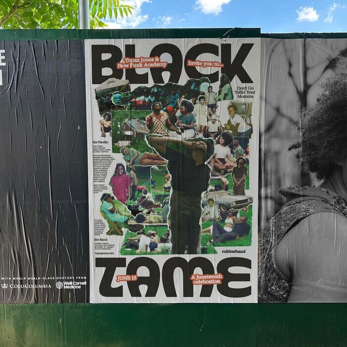 Topaz Jones – “Black Tame” film poster 2