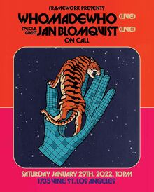 WhoMadeWho at Avalon concert poster