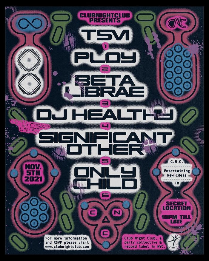 ClubNightClub poster, Nov. 5th 2021
