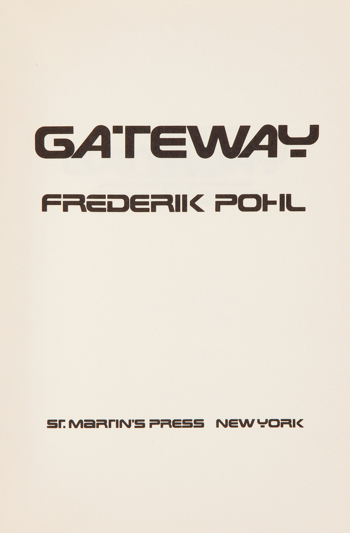 The title page features text set in Earth.