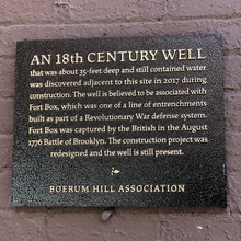 “An 18th Century Well” historical marker
