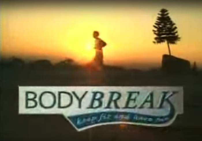 A screen capture from a BodyBreak commercial.