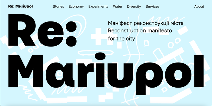 Re: Mariupol. Reconstruction manifesto for the city 1