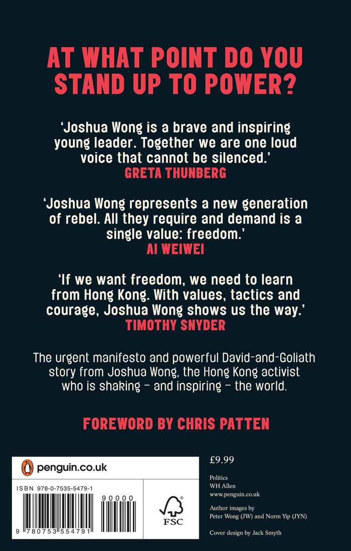 unfree speech by joshua wong