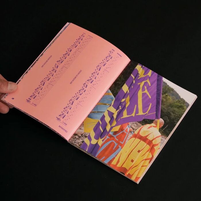Spread from the Chansonnier booklet