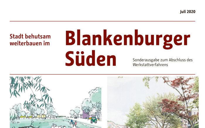 Cover of an information brochure about a public building development