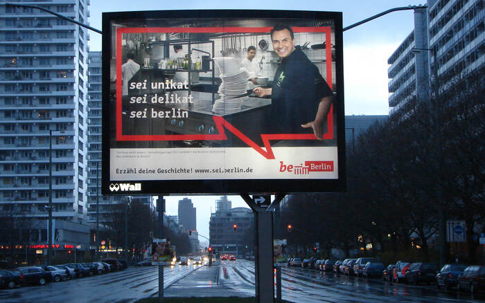 Billboard campaign on Leipziger Straße