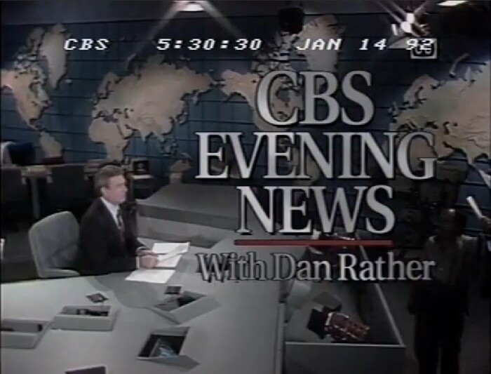 CBS Evening News 19911996 Fonts In Use