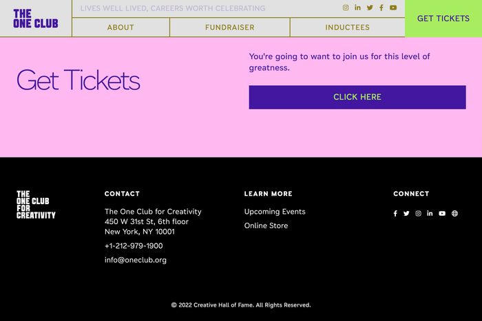 Creative Hall of Fame website 2022 6