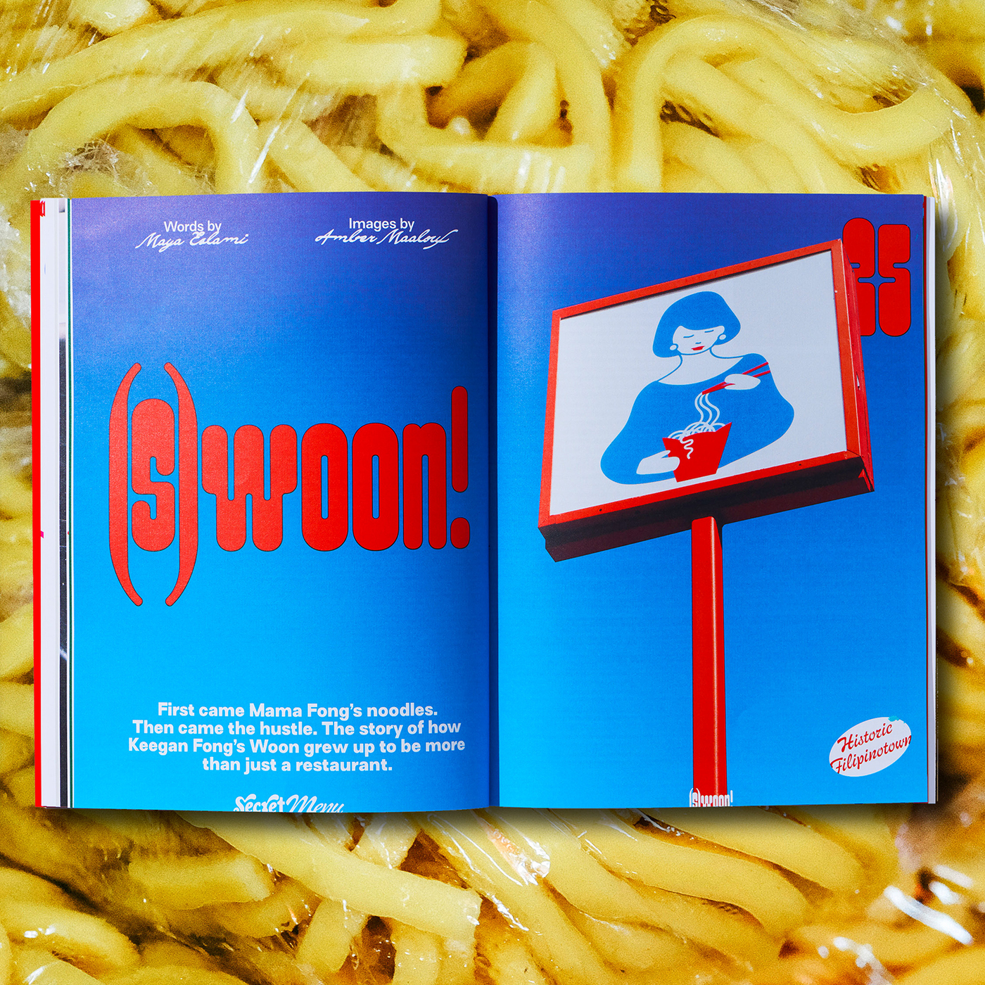 Secret Menu, issue 01, “Asian Cooking in L.A.” - Fonts In Use