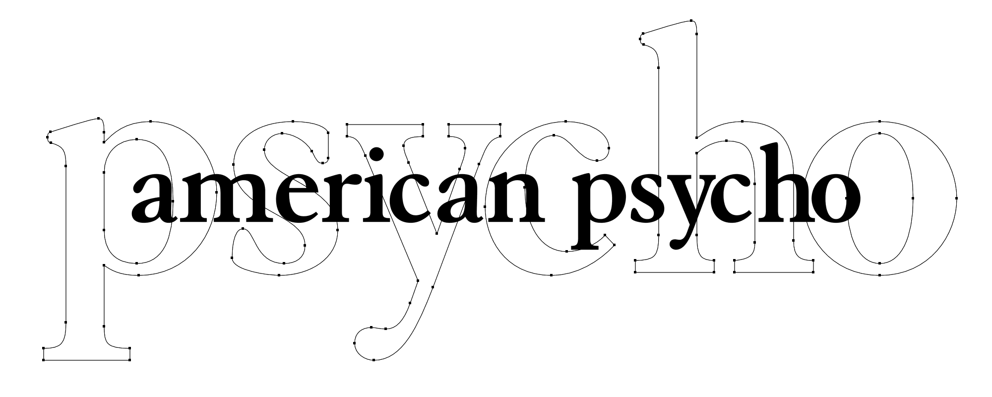 An example of how the letterforms of Granjon were modified to create the titling featured on the first English hardcover edition of the novel.