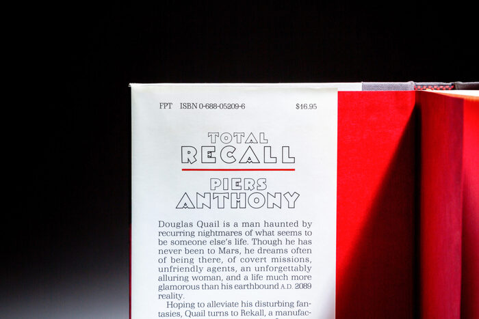 Total Recall by Piers Anthony (William Morrow first edition) 3