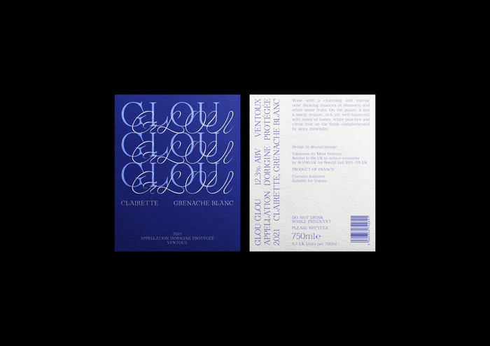Glou Glou wine labels 5