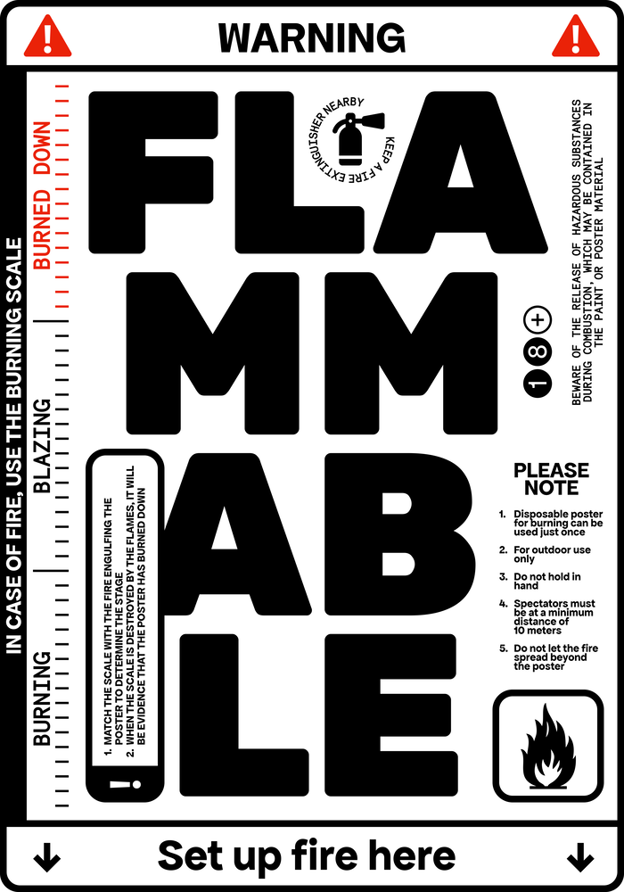 Flammable poster 1