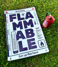 Flammable poster