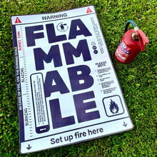Flammable poster