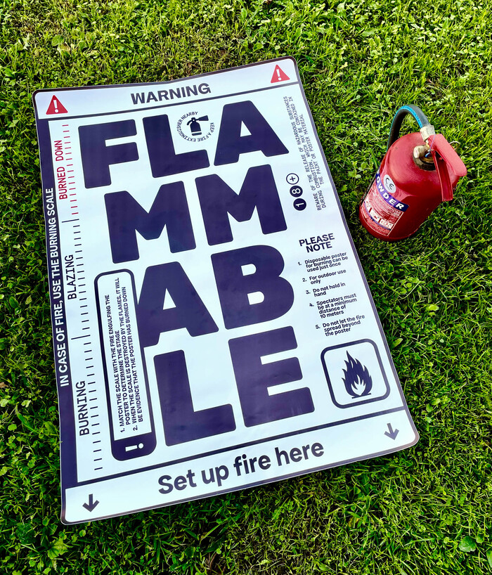 Flammable poster 3