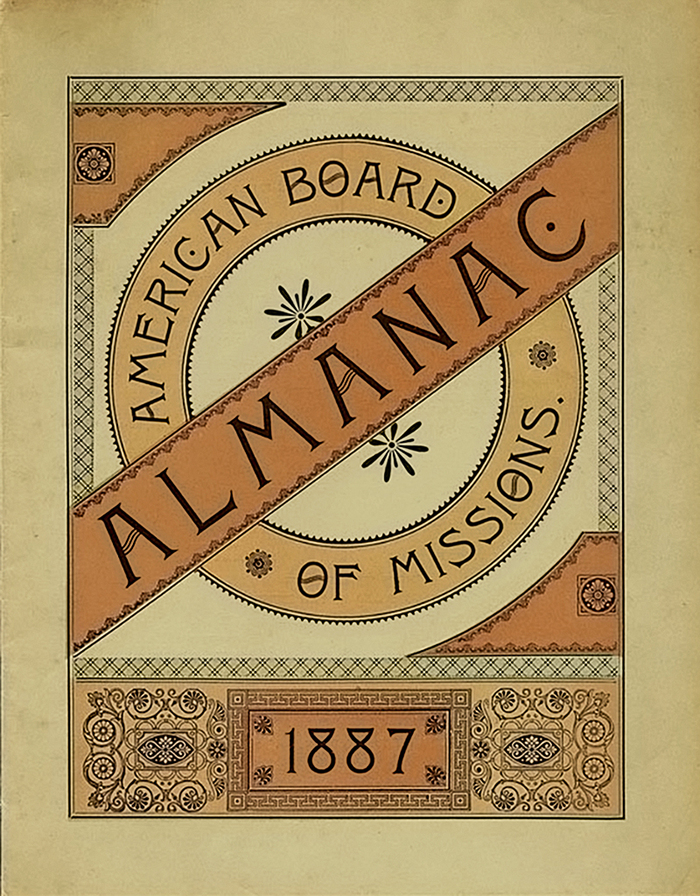 American Board of Missions Almanac 1887 cover 1