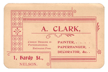 A. Clark trade card