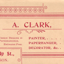 A. Clark trade card