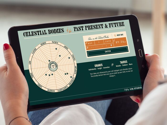 Celestial Bodies website 4