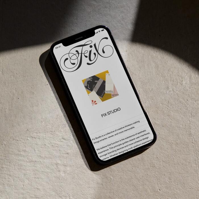 Fix Studio identity and website 2