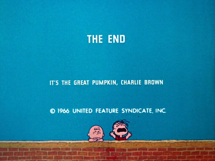 It’s the Great Pumpkin, Charlie Brown end credits 8