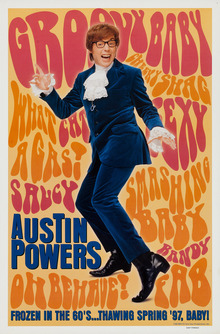 <cite>Austin Powers: International Man of Mystery</cite> movie poster