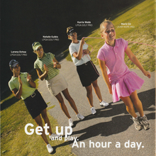 “Get up and play. An hour a day.” advertisement