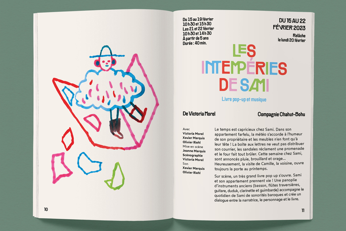 Clochards Célestes theater, Spectacle for young audience booklet 4