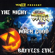 “The night when good battles evil” WCW advertisement