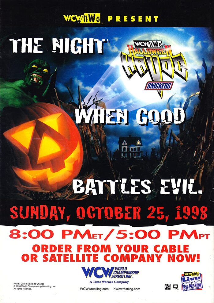“The night when good battles evil” WCW advertisement