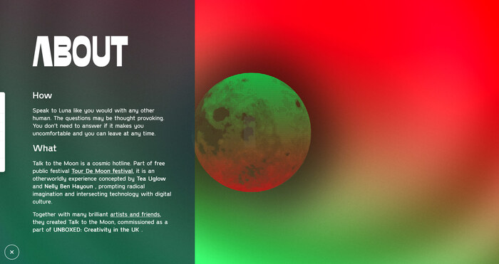 Talk to the Moon website 3