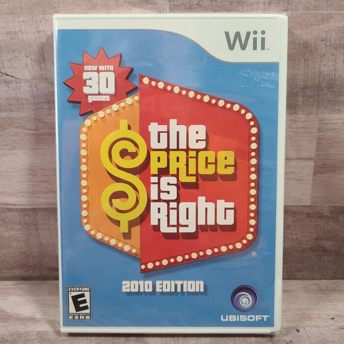 The Price is Right video game for Nintendo Wii by Ubisoft, 2010. The numerals 1 and 3 and the letter T don’t match the glyphs in Pricedown.