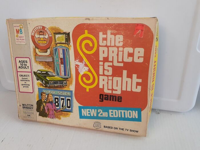 The Price is Right board game, 2nd edition, Milton Bradley, 1974