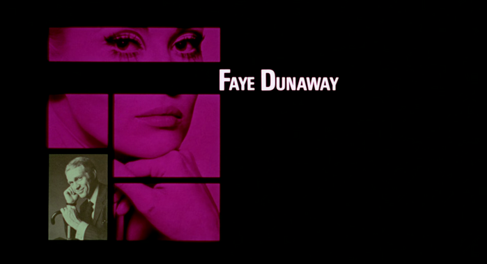 A frame from the title sequence, with type set in Univers 67.