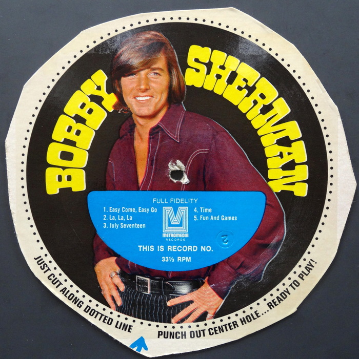 Bobby Sherman cardboard records (Metromedia) 1