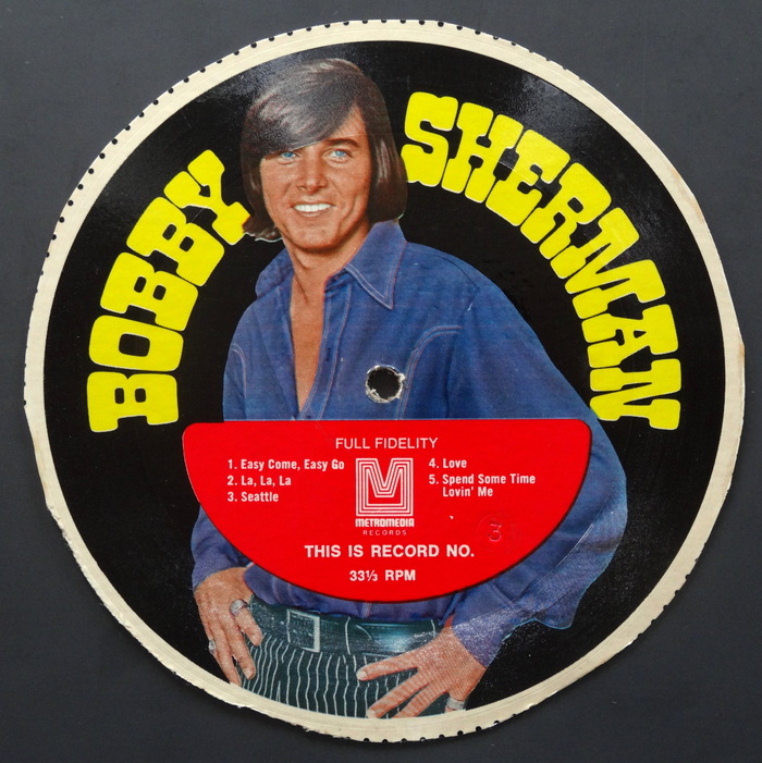 Bobby Sherman cardboard records (Metromedia) 2