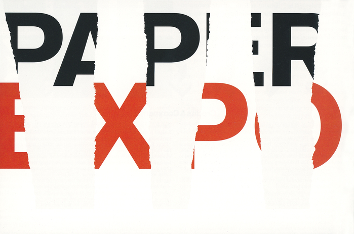 ADC Paper Expo poster, fall 1999.  Image found in Graphis magazine #347, 2003.