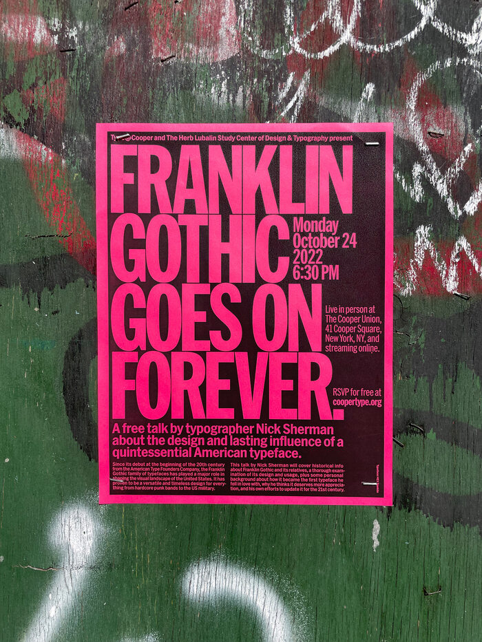 ‘Franklin Gothic Goes on Forever’ lecture flyers 4