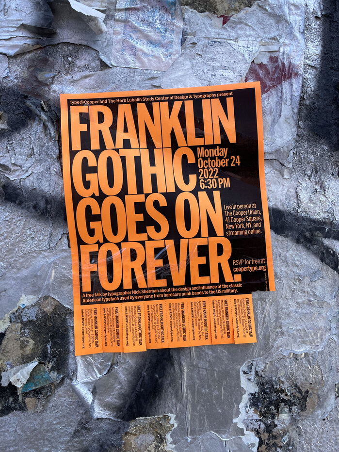 ‘Franklin Gothic Goes on Forever’ lecture flyers 3